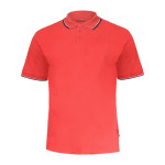 tricou bumbac polo subtire / rosu - m