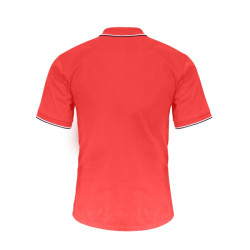 tricou bumbac polo subtire / rosu - m