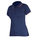 tricou bumbac polo (dama) / albastru - 2xl