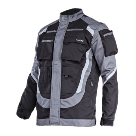jacheta lucru groasa premium negru-gri - m/h-170