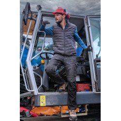 pantalon lucru tip-blugi slim-fit elastic inchisi - 3xl