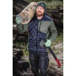 pantalon lucru tip-blugi slim-fit elastic inchisi - 3xl