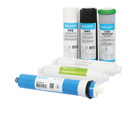 P'URE Balance pachet de 6 filtre de schimb PP5-GAC-CTOAG-75GPD-BALANCE-POST