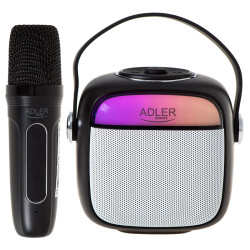 difuzor karaoke cu microfon ad 1199 negru adler