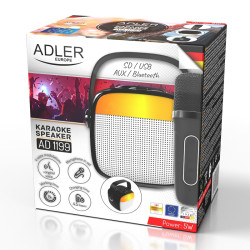 difuzor karaoke cu microfon ad 1199 negru adler