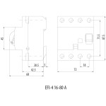 diferential rccb efi-4 a 80/0.5 002065545