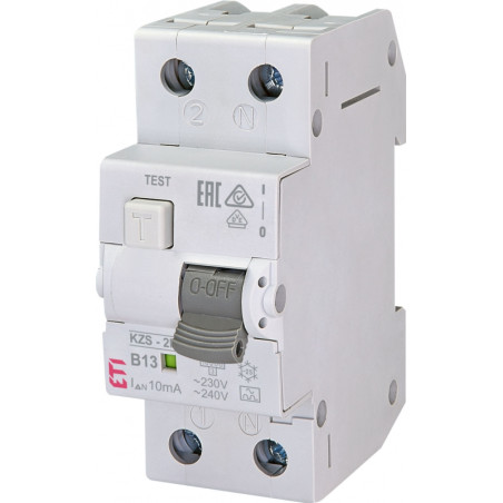 diferential rcbo kzs-2m a b13/0.01 002173213