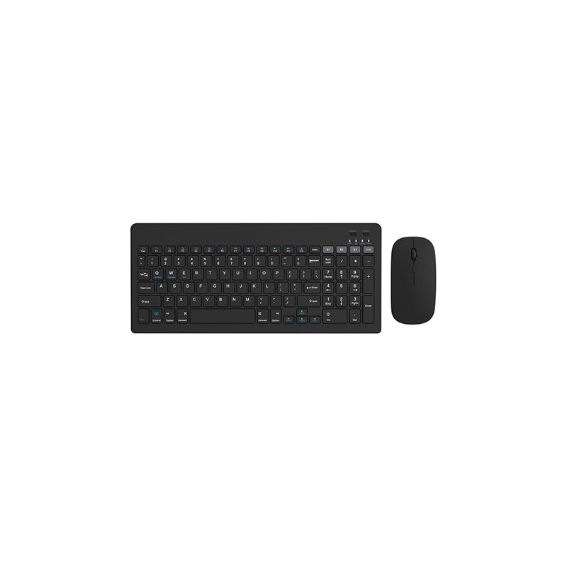 kit tastatura si mouse wireless negru omega