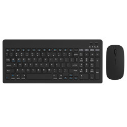 kit tastatura si mouse wireless negru omega