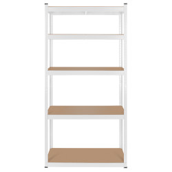 raft metalic 5 polite 750kg mdf 180x90x40 alb rebel