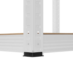 raft metalic 5 polite 750kg mdf 180x90x40 alb rebel