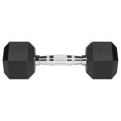 gantere dumbbell hex fonta cauciucata 2x5kg rebel activ