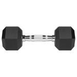 gantere dumbbell hex fonta cauciucata 2x5kg rebel activ