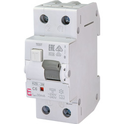 diferential rcbo kzs-2m a c6/0.03 002173221