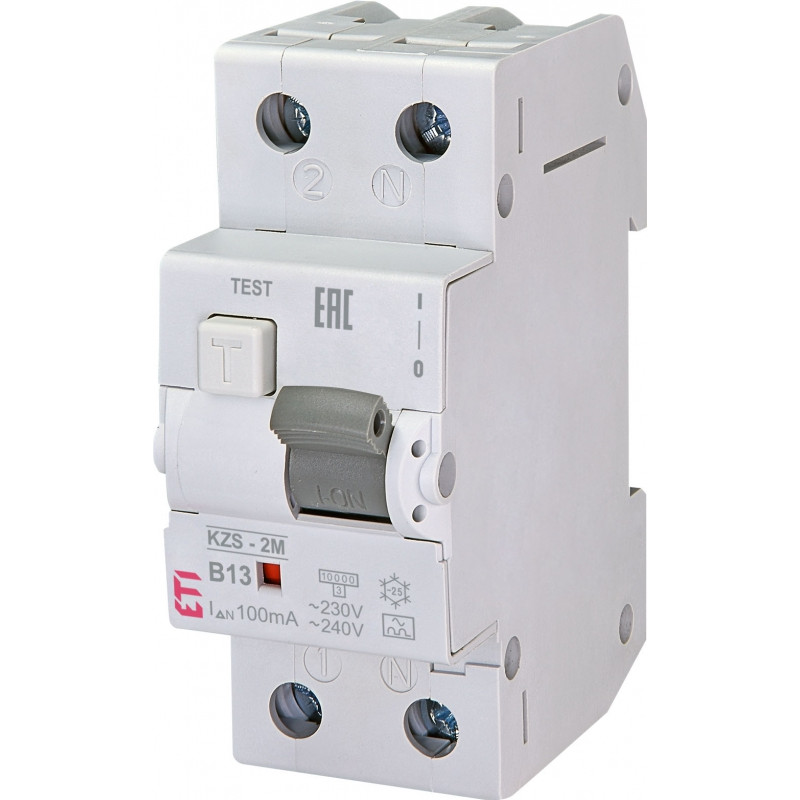 diferential rcbo kzs-2m a b13/0.1 002173703