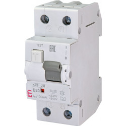 diferential rcbo kzs-2m a b20/0.1 002173705