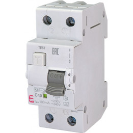 diferential rcbo kzs-2m a c40/0.1 002173728