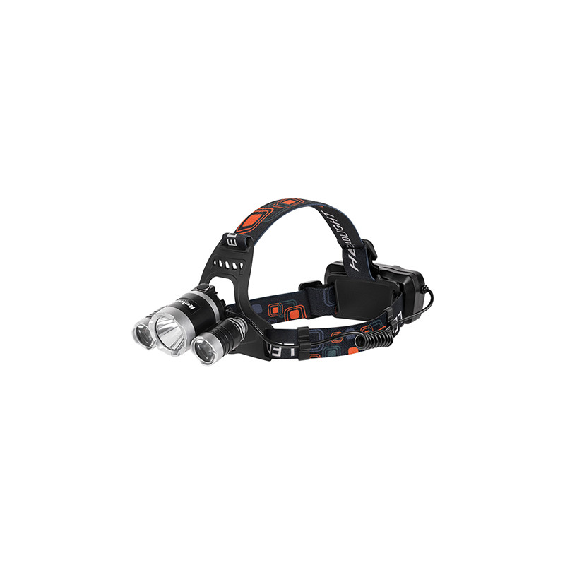 lanterna frunte accu 10w + 2x 3w 350lm rebel
