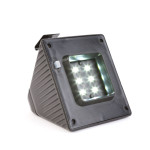 lumina solara pentru jgheab - 6 led-uri smd alb rece - negru