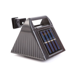 lumina solara pentru jgheab - 6 led-uri smd alb rece - negru