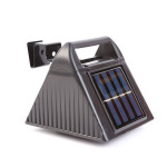 lumina solara pentru jgheab - 6 led-uri smd alb rece - negru