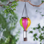 lampa solara suspendabila - balon cu aer cald - efect de flacara - 12 led galbene - 11 x 11 x 37 cm lampa solara suspendabila - balon cu aer cald - efect de flacara - 12 led galbene - 11 x 11 x 37 cm