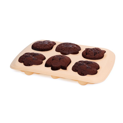 forma de copt din silicon - floare - 27,5 x 18,3 x 3 cm