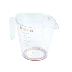 pahar de masura - 1l - plastic - culoare piersica - 19 x 11,5 x 14 cm