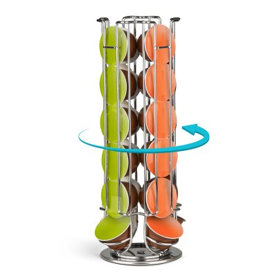 suport metalic pentru capsule de cafea - 24 capsule dolce gusto - crom