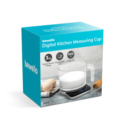 dozator si cantar digital de bucatarie - 2 x aaa - 800 ml