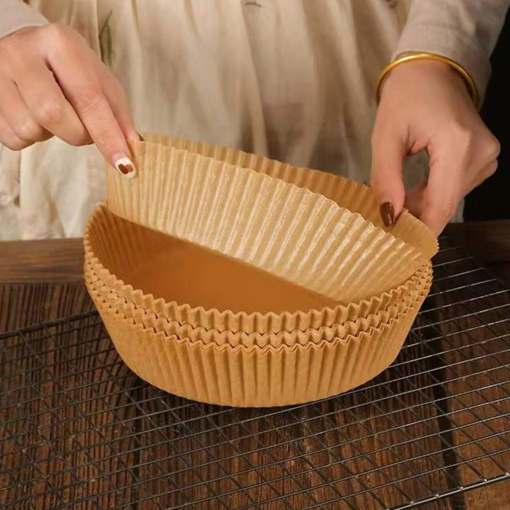 hartie de copt pentru friteuza cu aer - rotunda - 23 cm - 50 buc/pachet