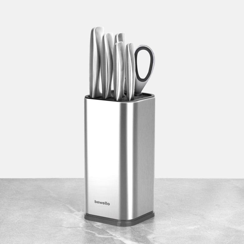 set cutite cu suport - 7 bucati - otel inoxidabil