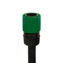 furtun de irigare prin picurare cu racord rapid, 10 m - negru