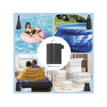 pompa aer electrica sandberg 420-93, lanterna, acumulator li-ion, usb-c