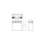 acumulator plumb acid greencell 12v 20ah, terminal f3 (m5), 181x77x160(167) mm, agm10