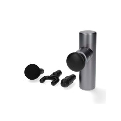 aparat de masaj pentru sportivi, 4 capete, 5 moduri de masaj, bluetooth, gri, nedis