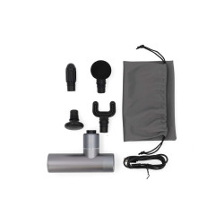 aparat de masaj pentru sportivi, 4 capete, 5 moduri de masaj, bluetooth, gri, nedis