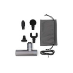 aparat de masaj pentru sportivi, 4 capete, 5 moduri de masaj, bluetooth, gri, nedis aparat de masaj pentru sportivi, 4 capete, 5 moduri de masaj, bluetooth, gri, nedis