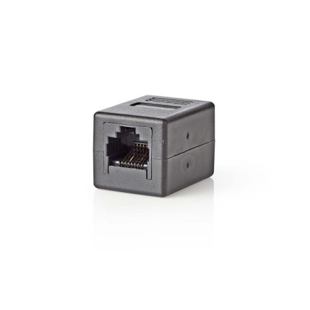 adaptor retea cat6 rj45(8p8c) mama - rj45(8p8c) mama negru nedis