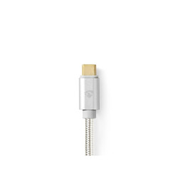 cablu usb-c tata - hdmi tata, 4k 60hz, 2m, aluminiu, nedis