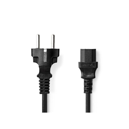cablu de alimentare schuko tata - iec-320-c13, 5m negru, nedis