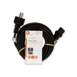 cablu de alimentare schuko tata - iec-320-c13, 5m negru, nedis