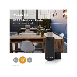 cititor de carduri, multicard nedis, usb 3.0, 5 gbps