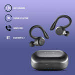 casti bluetooth in-ear ngs artica jogger, redare pana la 10 ore, ip67 negru