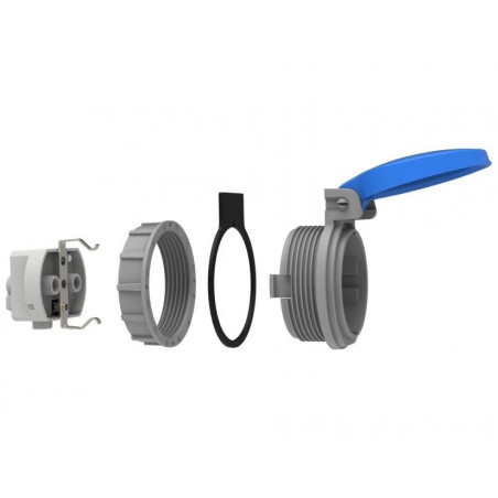 priza schuko cu montaj pe panou bemis by8-1402-2440 2p+e, 16a, 250v, ip44