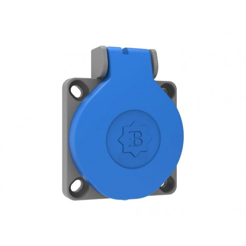 priza schuko cu montaj pe panou bemis by8-1402-2700 2p+e, 16a, 250v, ip44