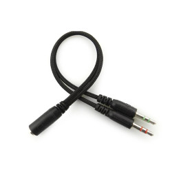 casti headset sandberg 825-30 bulk, jack 3.5mm, microfon, negru