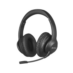 casti bluetooth sandberg 126-45 headset anc+enc pro, negru