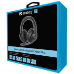 casti bluetooth sandberg 126-45 headset anc+enc pro, negru