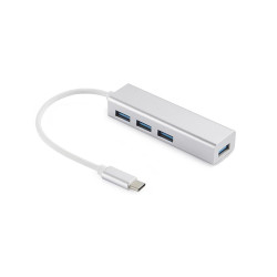 hub usb-c - 4x usb 3.0 sandberg 336-20 saver, aluminiu